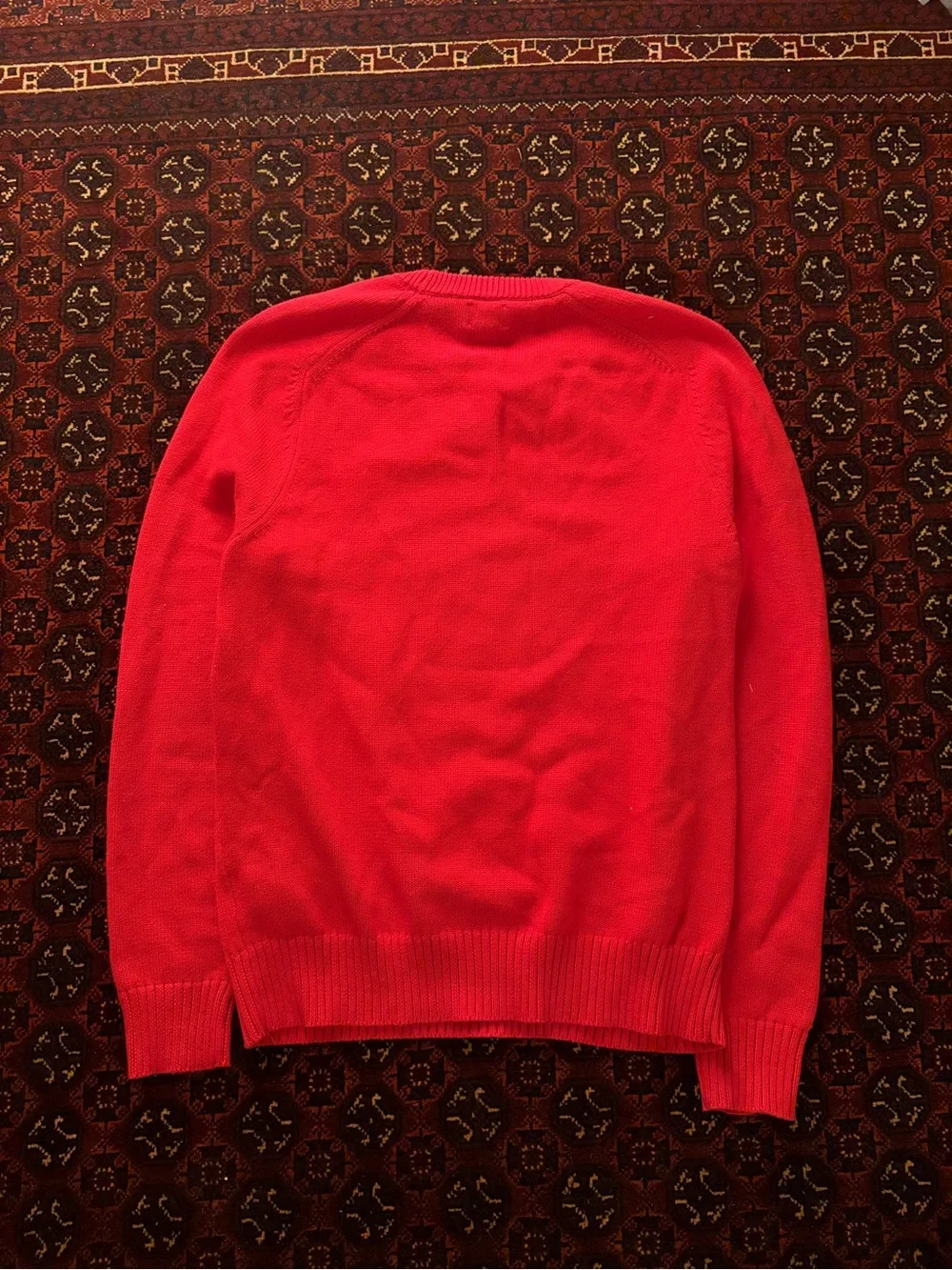 J. Crew Men's Crewneck Sweater in Bright Red